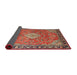 Sideview of Traditional Camel Brown Persian Rug, tr1099