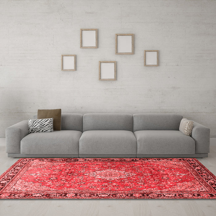 Traditional Red Washable Rugs