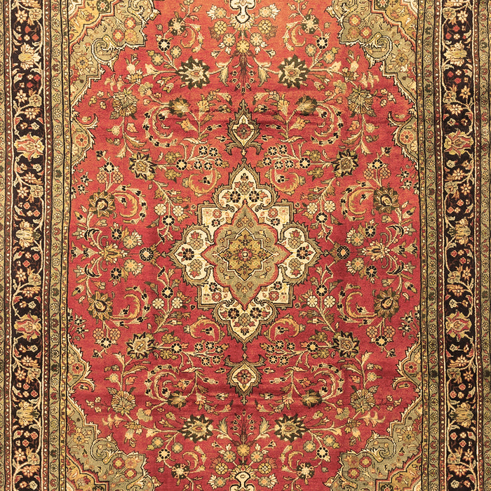 Machine Washable Persian Brown Traditional Rug, wshtr1099brn