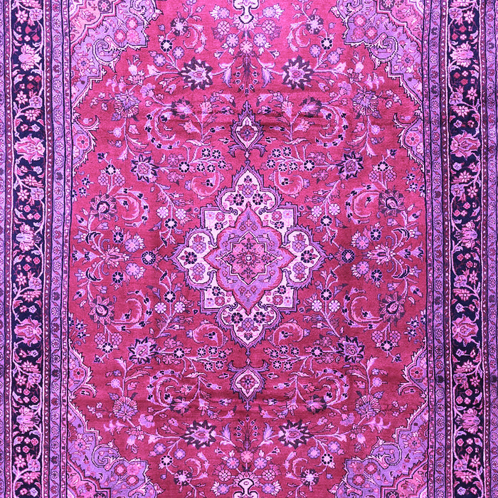 Machine Washable Persian Purple Traditional Area Rugs, wshtr1099pur