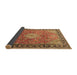 Sideview of Persian Brown Traditional Rug, tr1099brn