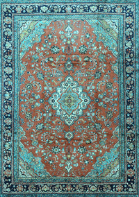 Persian Light Blue Traditional Rug, tr1099lblu