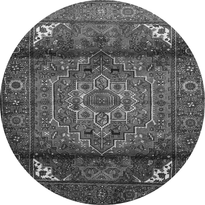 Square Persian Gray Traditional Rug, tr109gry