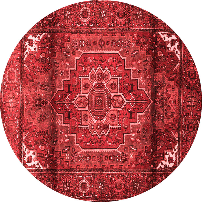 Machine Washable Persian Red Traditional Rug, wshtr109red