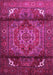 Machine Washable Persian Pink Traditional Rug, wshtr109pnk