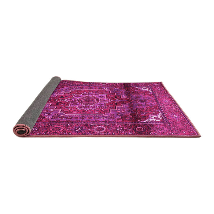 Sideview of Persian Pink Traditional Rug, tr109pnk