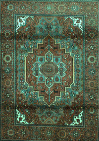 Persian Turquoise Traditional Rug, tr109turq