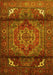 Machine Washable Persian Yellow Traditional Rug, wshtr109yw