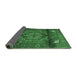 Sideview of Persian Emerald Green Traditional Rug, tr109emgrn