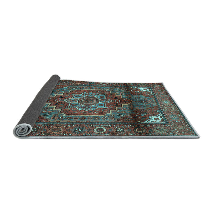 Sideview of Persian Light Blue Traditional Rug, tr109lblu