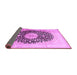 Sideview of Medallion Purple Traditional Rug, tr10pur