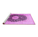 Sideview of Machine Washable Medallion Purple Traditional Area Rugs, wshtr10pur