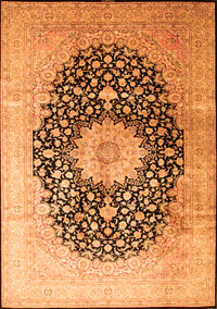 Medallion Orange Traditional Rug, tr10org