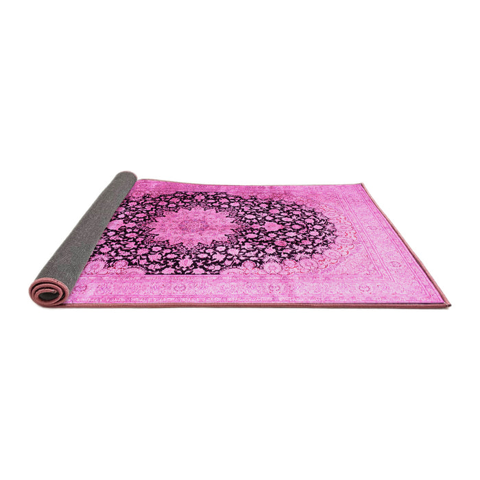 Sideview of Medallion Pink Traditional Rug, tr10pnk