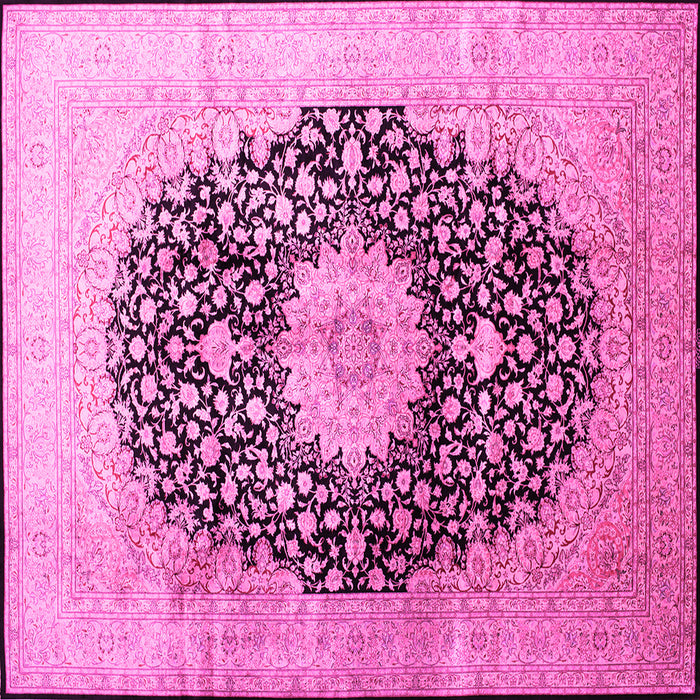 Square Medallion Pink Traditional Rug, tr10pnk