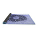 Sideview of Medallion Blue Traditional Rug, tr10blu