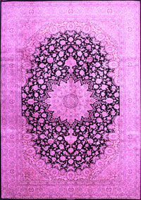 Medallion Purple Traditional Rug, tr10pur