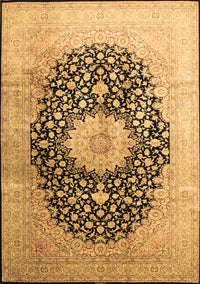 Medallion Brown Traditional Rug, tr10brn