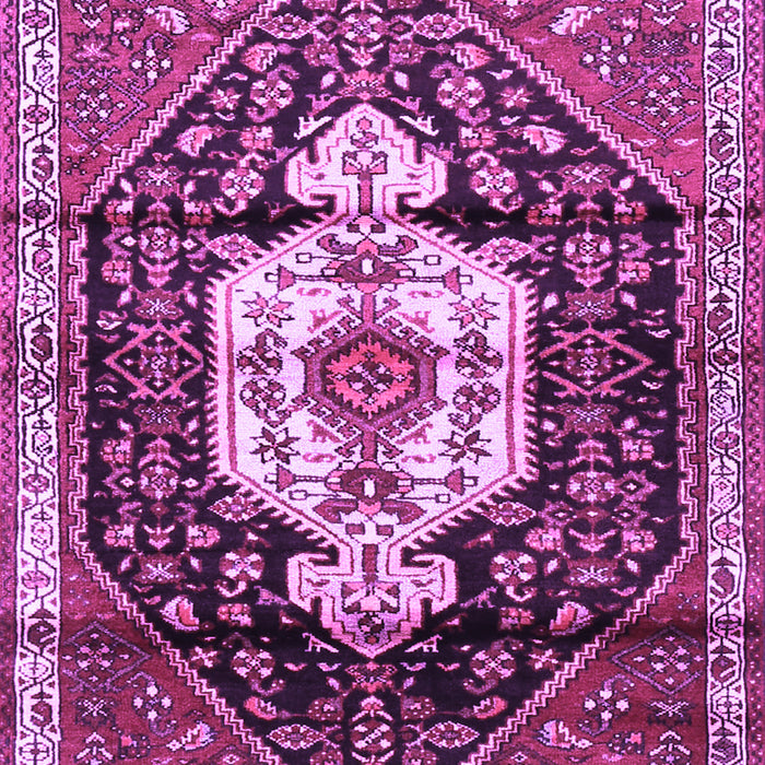 Machine Washable Persian Purple Traditional Area Rugs, wshtr1100pur