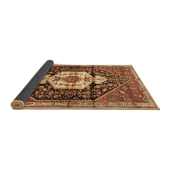 Sideview of Persian Brown Traditional Rug, tr1100brn