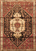 Machine Washable Persian Brown Traditional Rug, wshtr1100brn