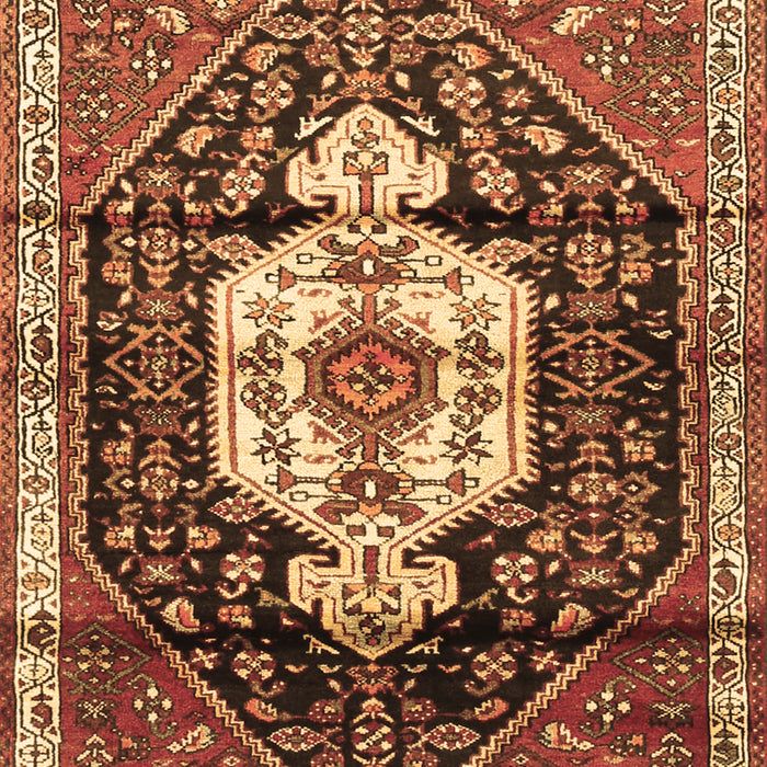 Machine Washable Persian Brown Traditional Rug, wshtr1100brn