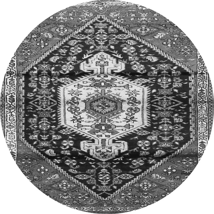 Machine Washable Persian Gray Traditional Rug, wshtr1100gry
