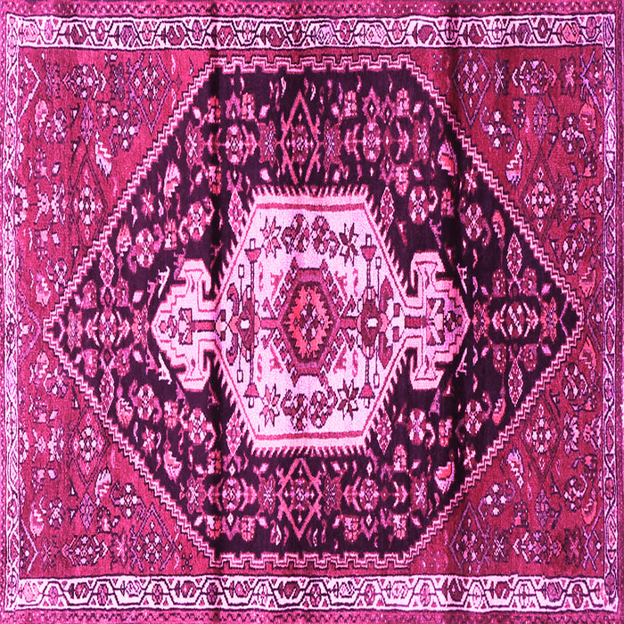 Square Persian Pink Traditional Rug, tr1100pnk
