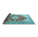 Sideview of Persian Light Blue Traditional Rug, tr1101lblu