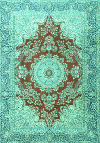 Persian Turquoise Traditional Rug, tr1101turq