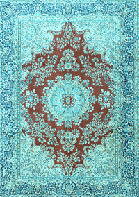 Persian Light Blue Traditional Rug, tr1101lblu