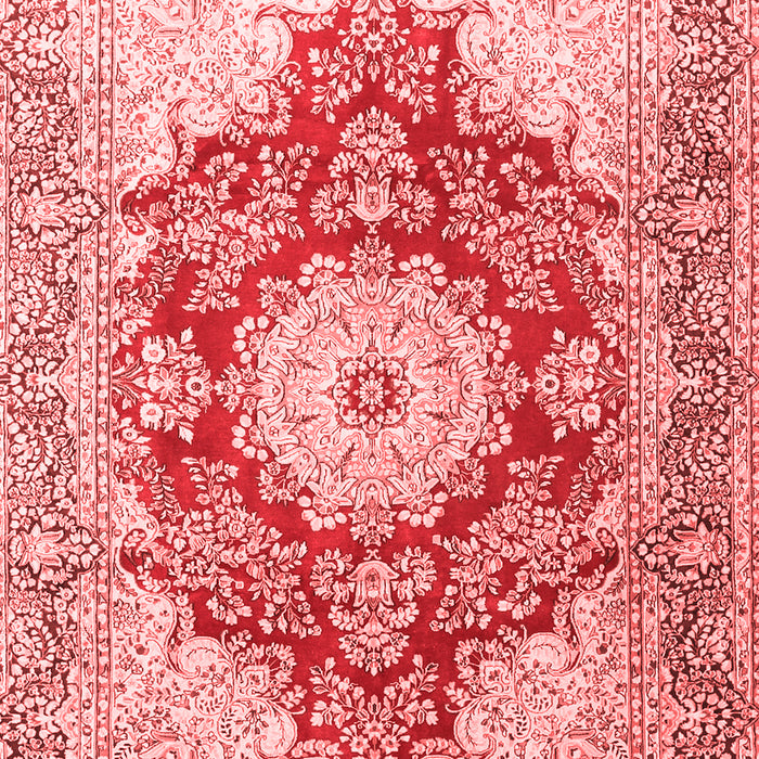 Machine Washable Persian Red Traditional Rug, wshtr1101red