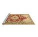 Sideview of Machine Washable Persian Brown Traditional Rug, wshtr1101brn