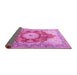 Sideview of Persian Pink Traditional Rug, tr1101pnk