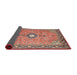 Sideview of Traditional Camel Brown Persian Rug, tr1102