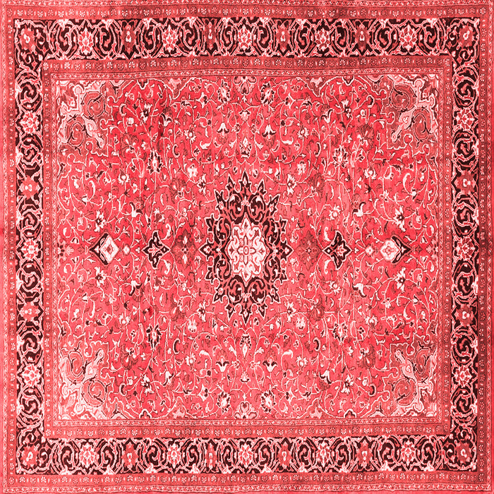 Machine Washable Persian Red Traditional Rug, wshtr1102red