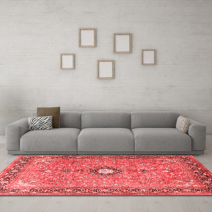 Traditional Red Washable Rugs