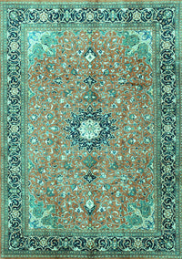 Persian Turquoise Traditional Rug, tr1102turq