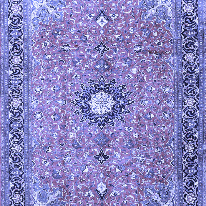 Machine Washable Persian Blue Traditional Rug, wshtr1102blu