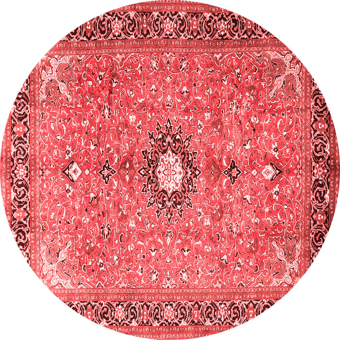 Machine Washable Persian Red Traditional Rug, wshtr1102red