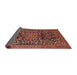 Sideview of Traditional Rust Pink Persian Rug, tr1103