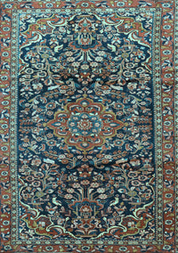 Persian Light Blue Traditional Rug, tr1103lblu