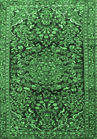 Persian Emerald Green Traditional Rug, tr1103emgrn