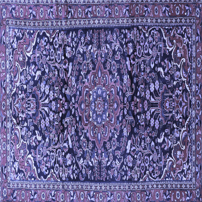 Square Persian Blue Traditional Rug, tr1103blu