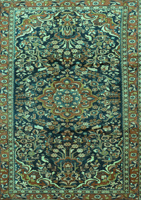 Persian Turquoise Traditional Rug, tr1103turq