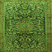 Serging Thickness of Persian Green Traditional Rug, tr1103grn