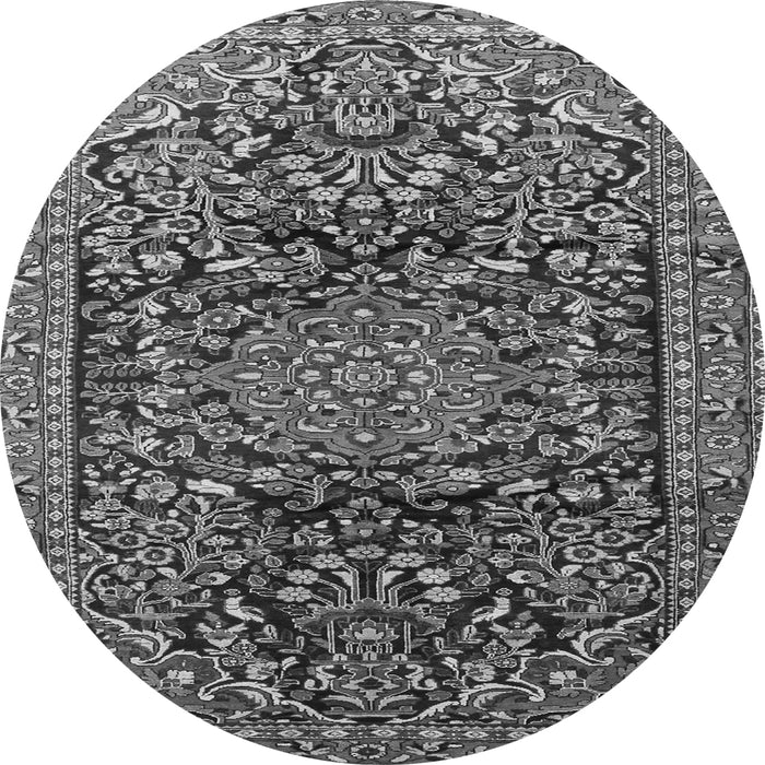 Square Persian Gray Traditional Rug, tr1103gry