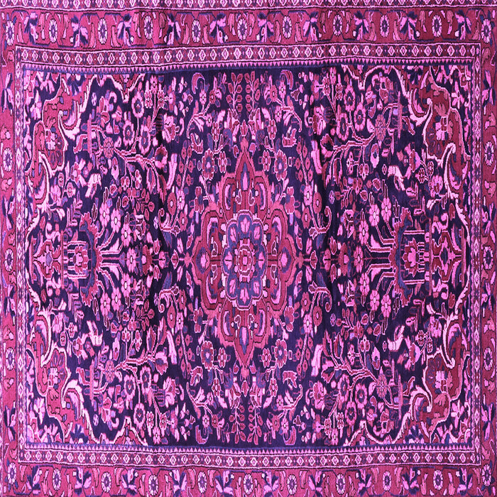 Square Persian Purple Traditional Rug, tr1103pur