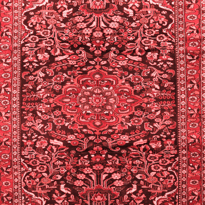 Machine Washable Persian Red Traditional Rug, wshtr1103red