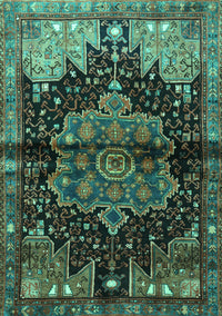 Persian Turquoise Traditional Rug, tr1104turq